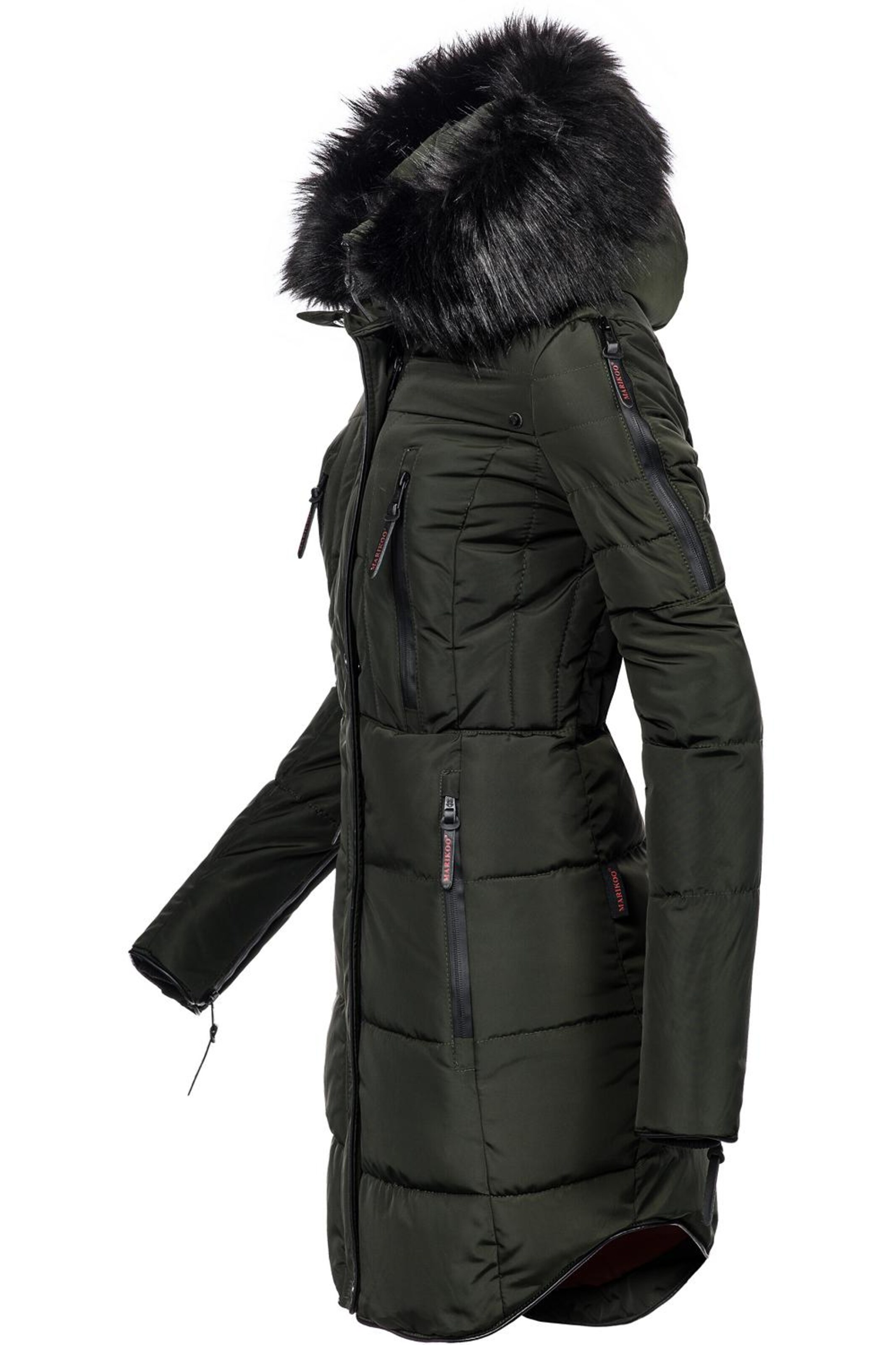 MARIKOO Χειμερινό παλτό 'Moonshine' σε πράσινο