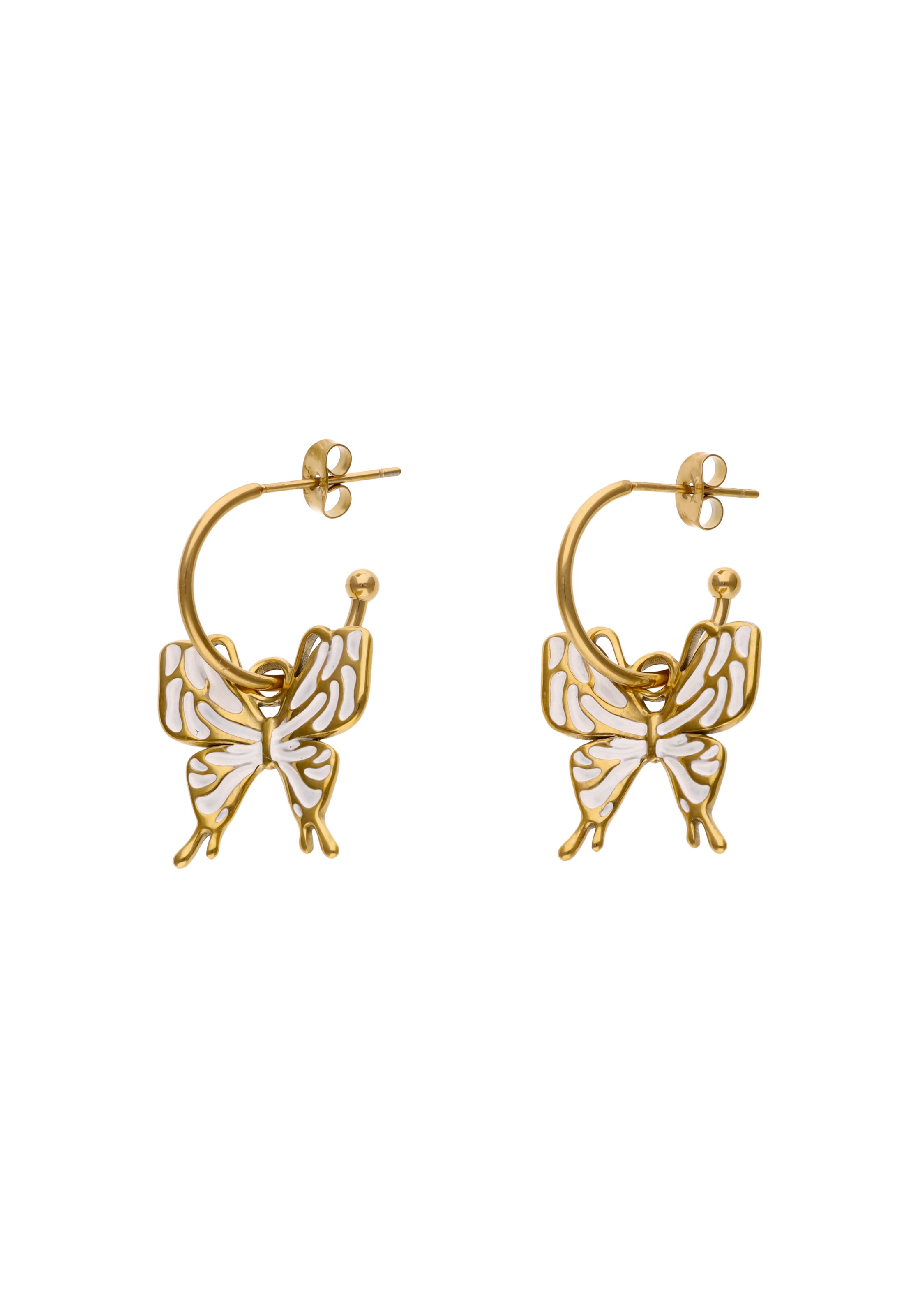 IZIA - Pendientes en oro: frente