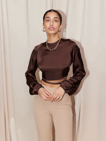 LeGer by Lena Gercke Blouse 'Ina' in Brown: front
