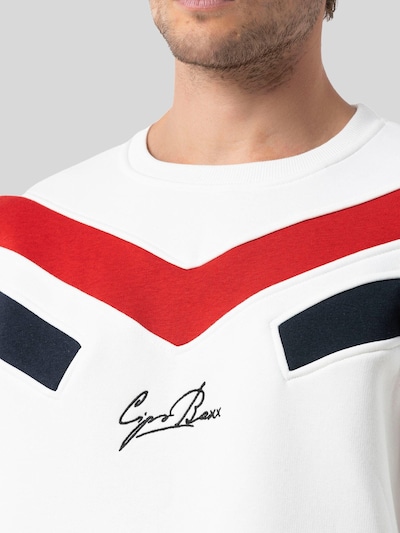 CIPO & BAXX Sweatshirt in L in Beige / Navy / Red, Item view