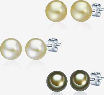 Boucles d'oreilles Valero Pearls en mélange de couleurs : devant