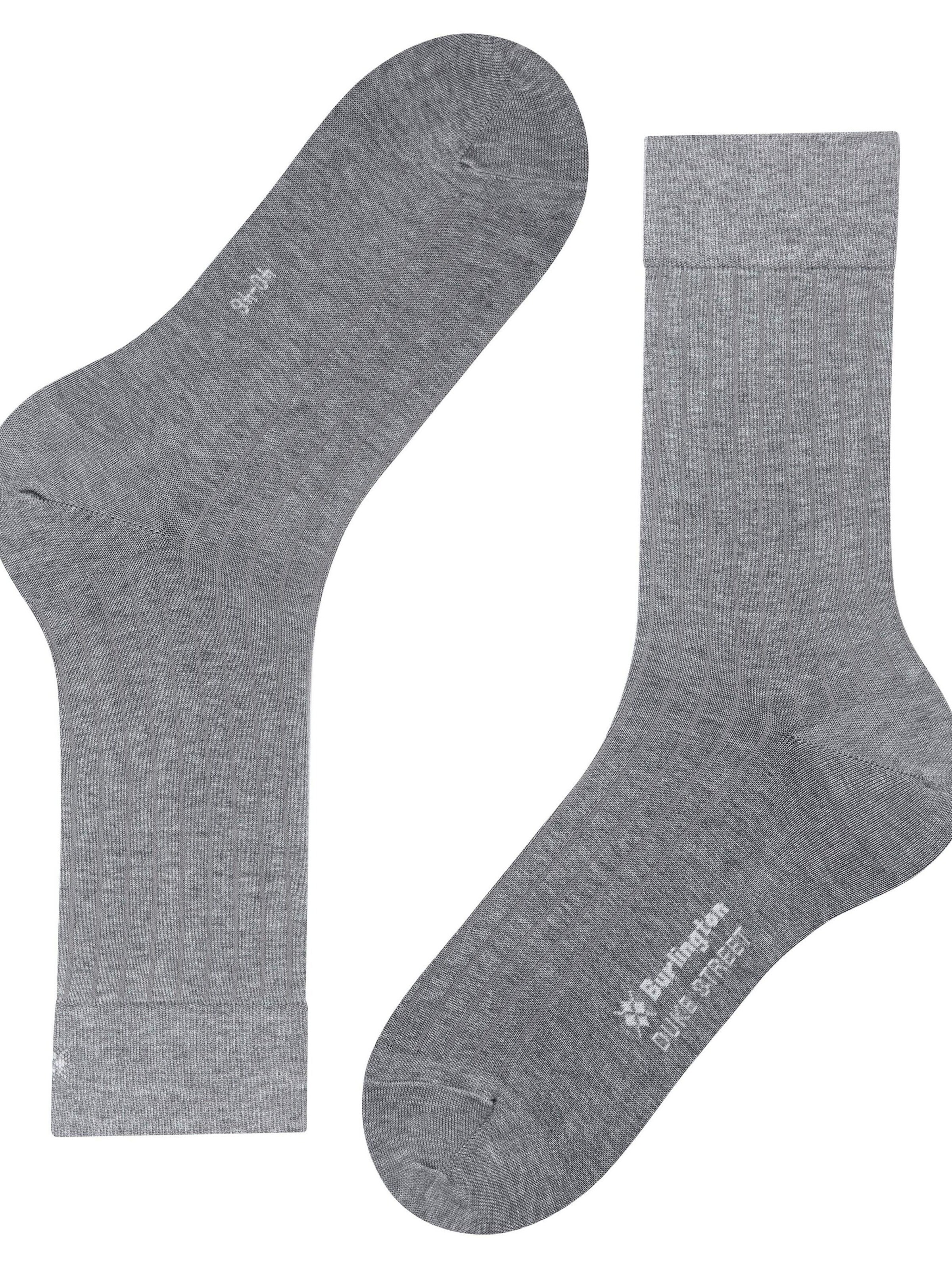 BURLINGTON Socks 'Duke Street' in Grey