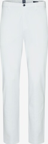 MEYER Regular Chino Pants in White: front