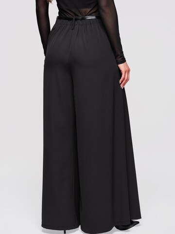 Ombre Wide Leg Bukser i sort