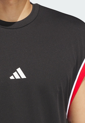 ADIDAS PERFORMANCE - Camisa funcionais 'Basketball All-World' em preto
