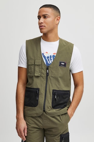 INDICODE JEANS Vest 'Idpiet' in Green: front