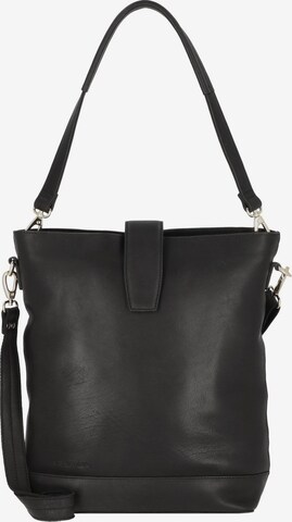 Plevier Shoulder Bag 'Bow' in Black: front