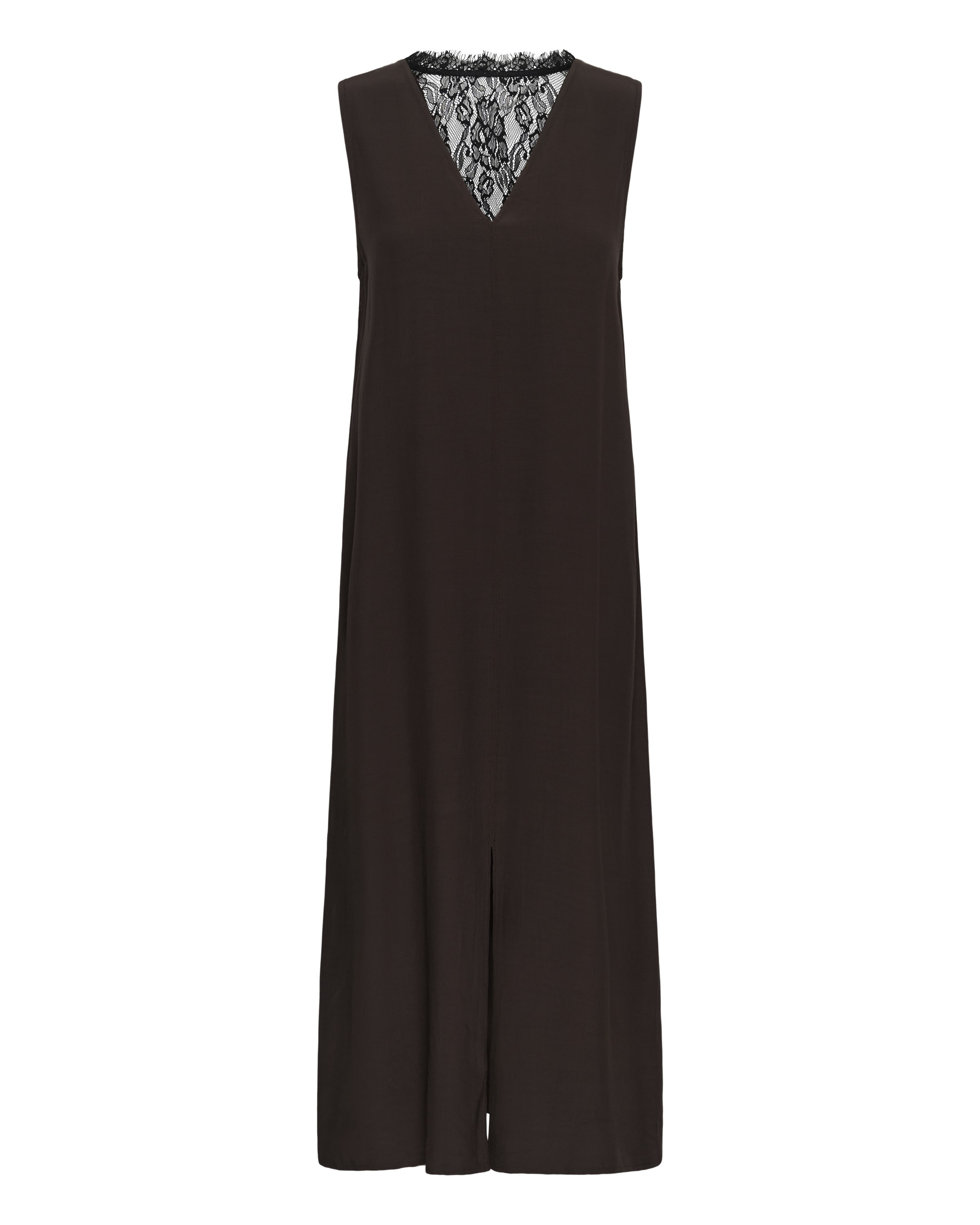 SOAKED IN LUXURY - Vestido em castanho: frente