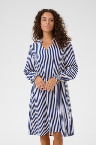 CULTURE Jurk 'Denia' in Blauw: voorkant