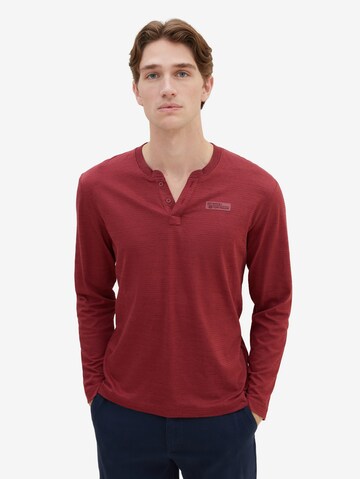 TOM TAILOR T-shirt 'Serafino' i röd: framsida