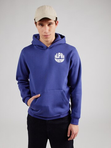 ALPHA INDUSTRIES Sweatshirt in Blau