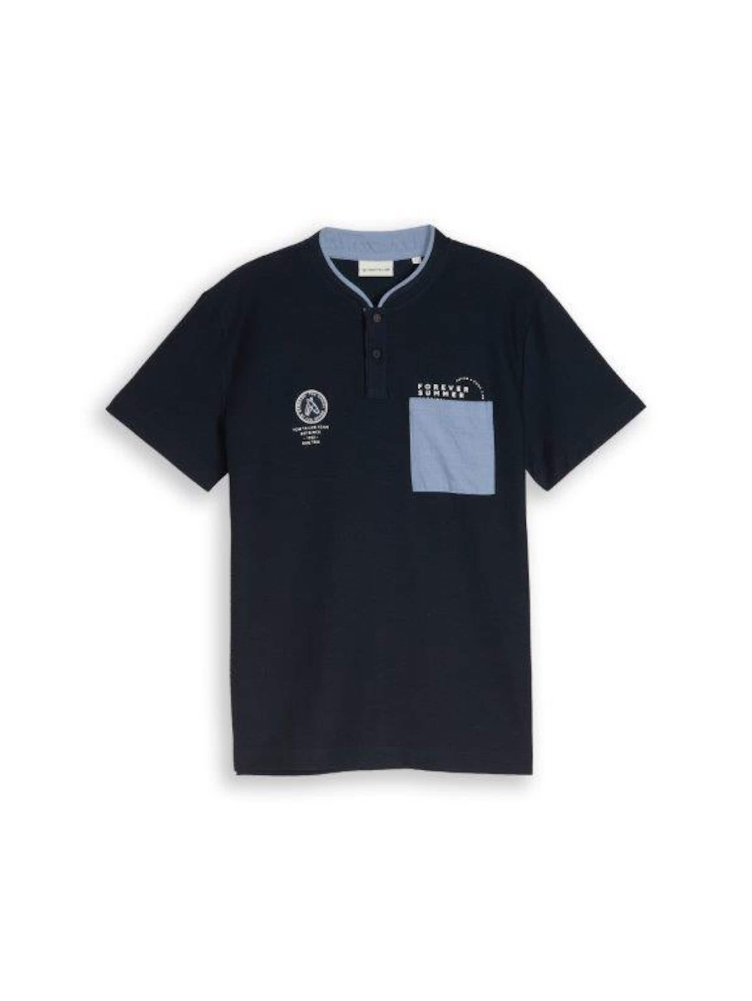 T-Shirt TOM TAILOR en bleu : devant
