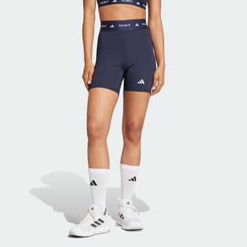 ADIDAS PERFORMANCE Skinny Sports trousers 'All Me' in Blue: front
