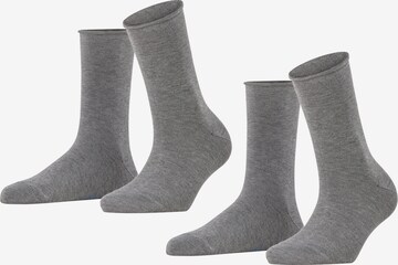 Chaussettes 'Happy' FALKE en gris : devant