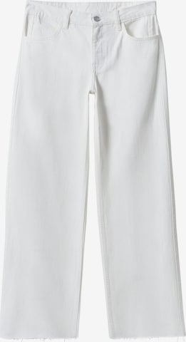 Wide Leg Jean 'Agnes' MANGO en blanc : devant