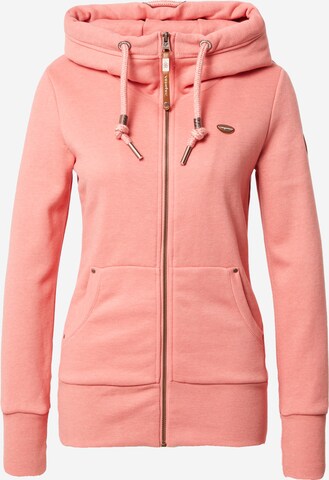 Ragwear Sweat jacket 'NESKA' in Pink: front