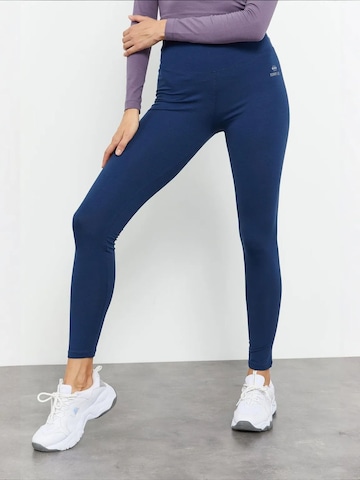 Tommy Life - Skinny Leggings 'Gamaschen' em azul