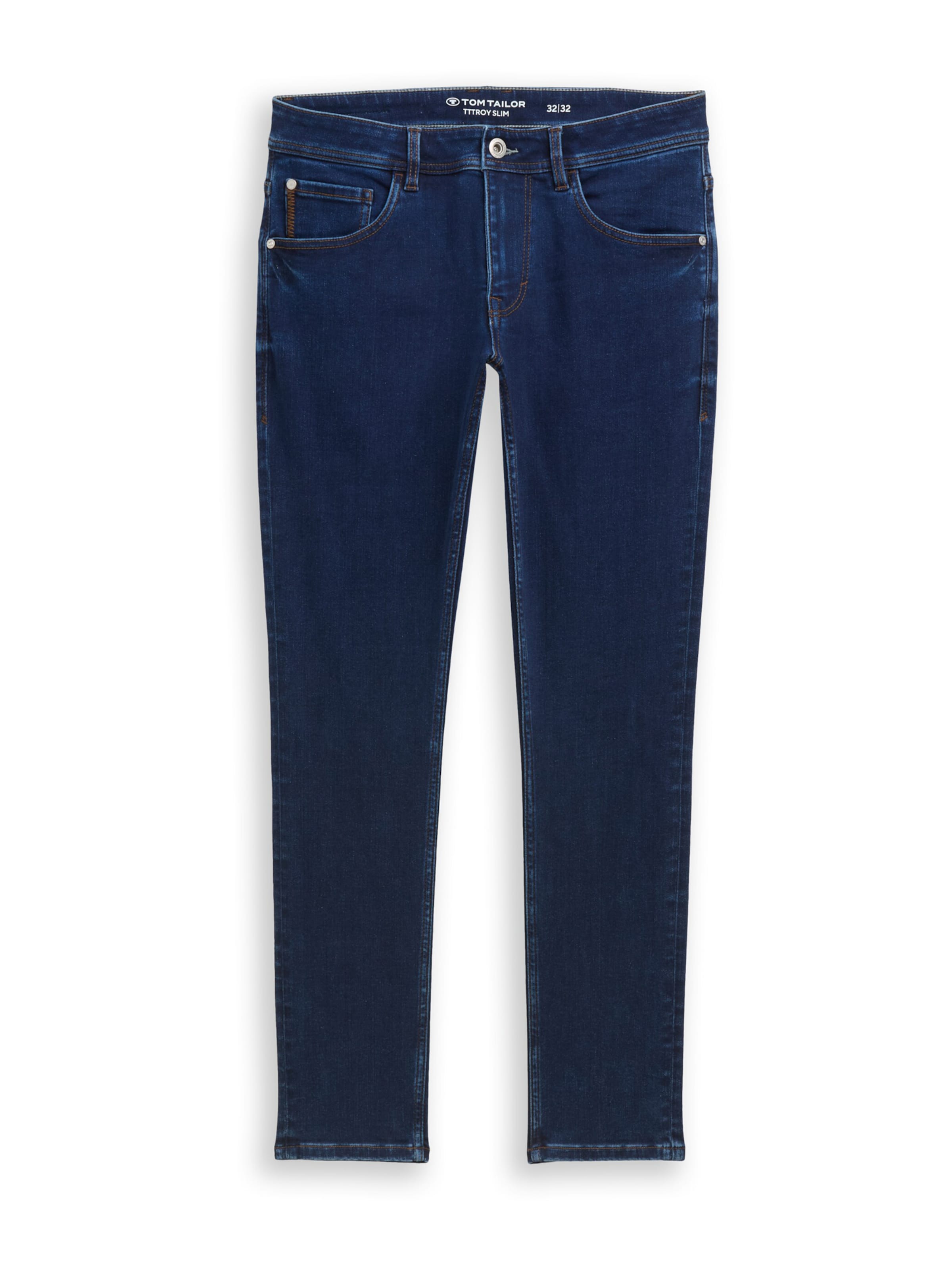 TOM TAILOR Slimfit Jeans 'TROY' in Blauw: voorkant