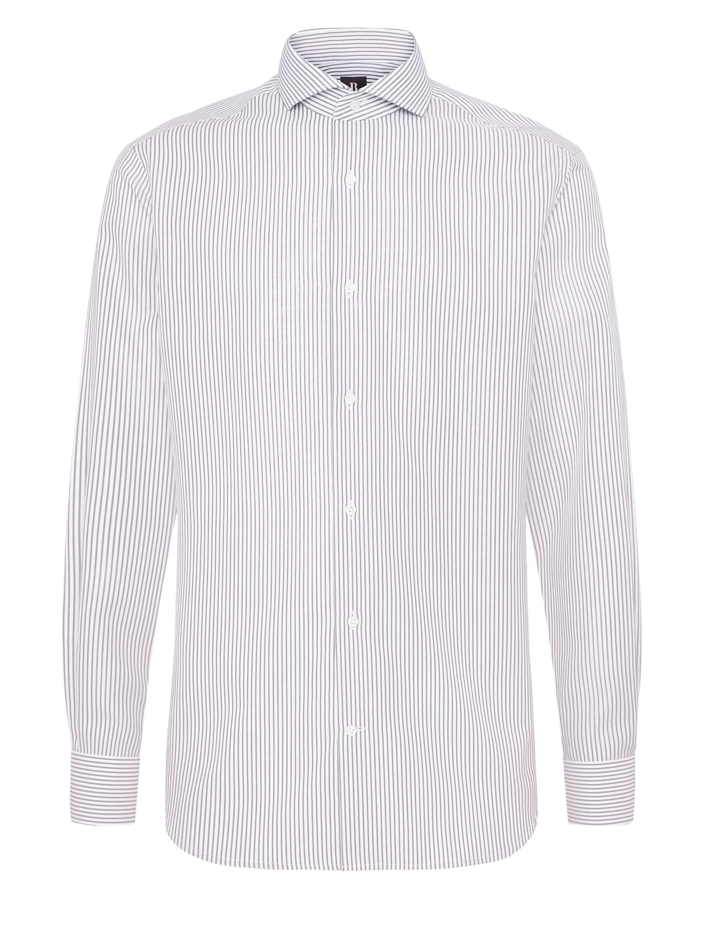 Coupe slim Chemise business 'Ultimate' Boggi Milano en marron : devant