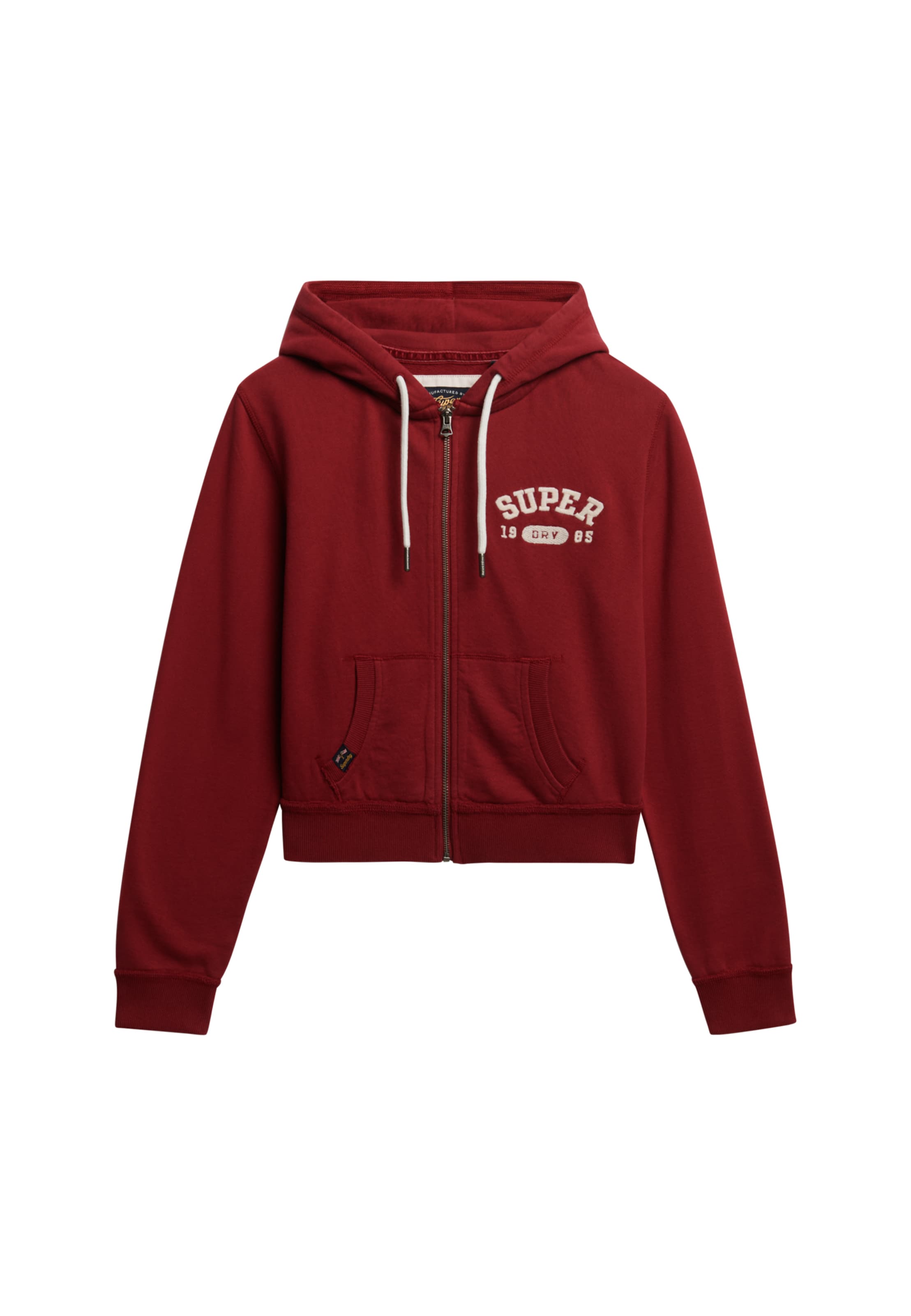 Superdry & Co Sweatvest in Rood: voorkant