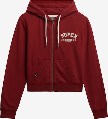 Superdry & Co Sweatvest in Rood: voorkant