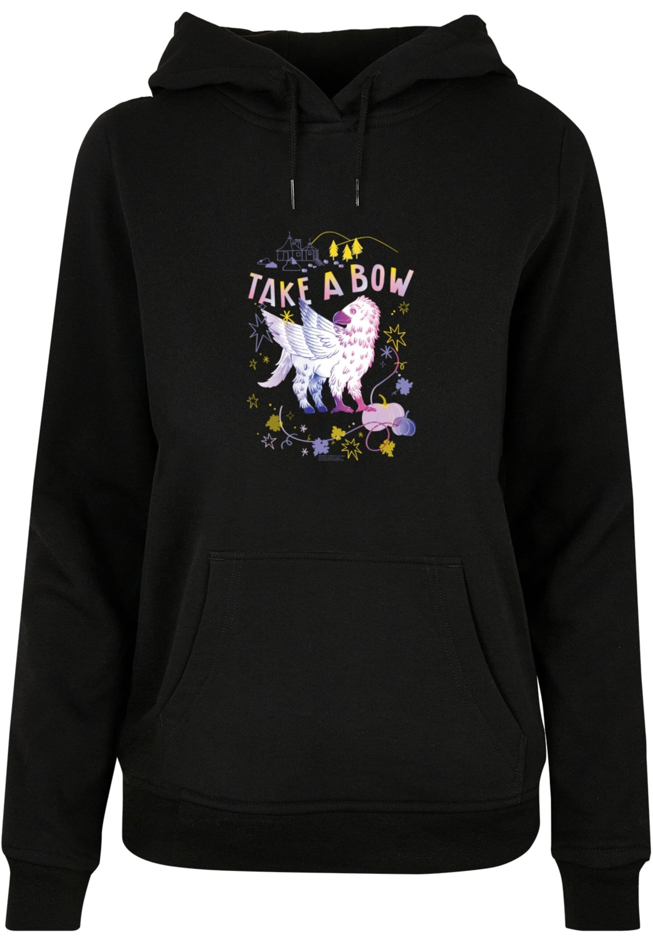 ABSOLUTE CULT Sweatshirt 'Harry Potter - Take A Bow' in Zwart: voorkant