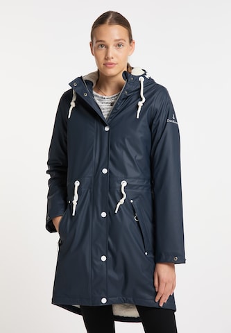 DreiMaster Maritim Between-Seasons Coat in Blue: front