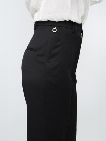 W. Wegener Wide Leg Trachtenhose 'Martha 8330'‌ in Schwarz