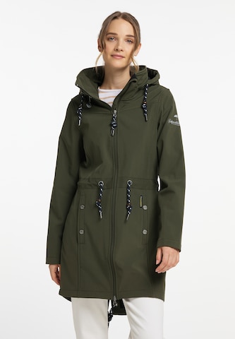 Schmuddelwedda Raincoat in Green: front