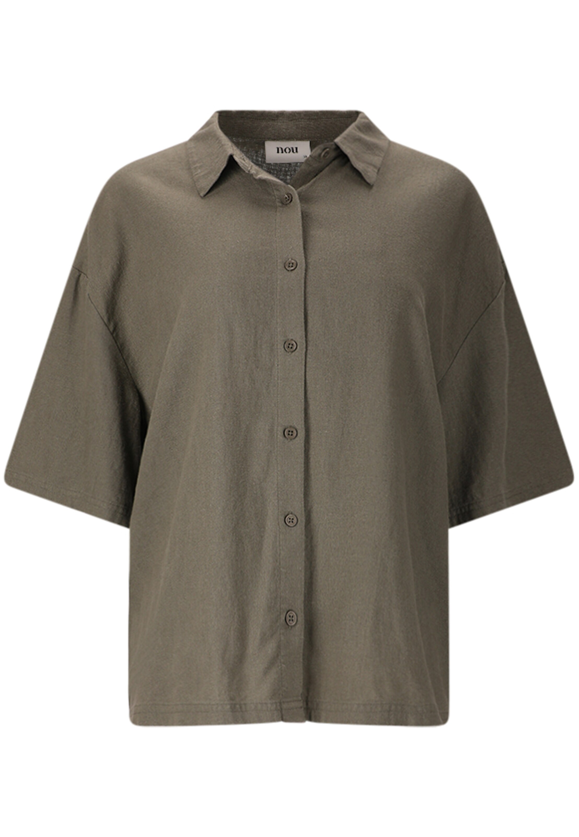 NOU Bluse 'Natasha' in khaki, Produktansicht