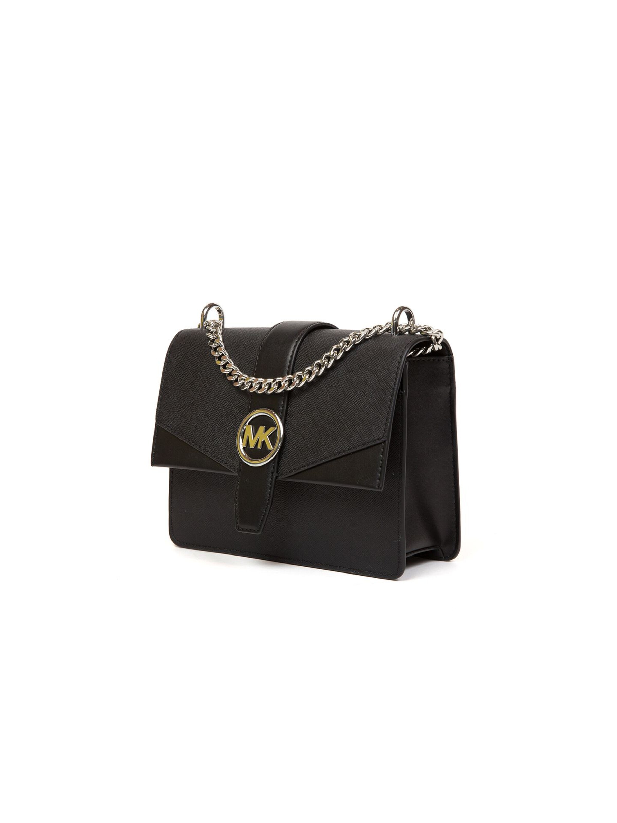 Michael Kors Schoudertas 'Greenwich Small Flap Crossbody Bag' in Zwart
