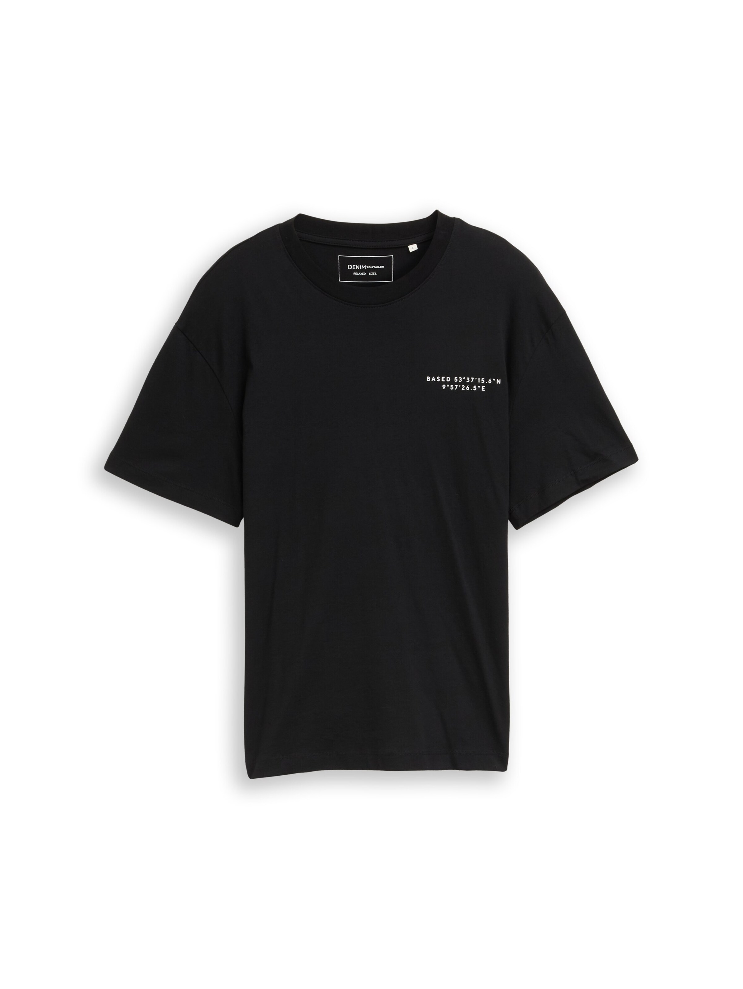 TOM TAILOR DENIM Shirt in Black: front