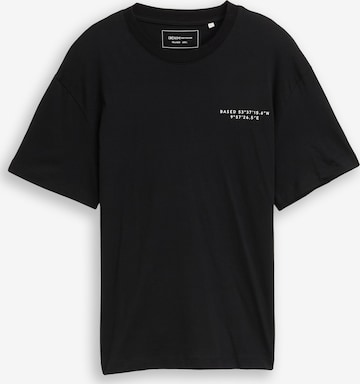 TOM TAILOR DENIM T-Shirt in Schwarz: Vorderseite