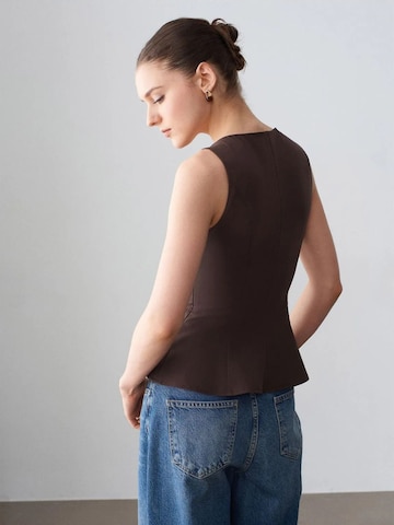 Camicia da donna 'Blusen' di Dilvin in marrone