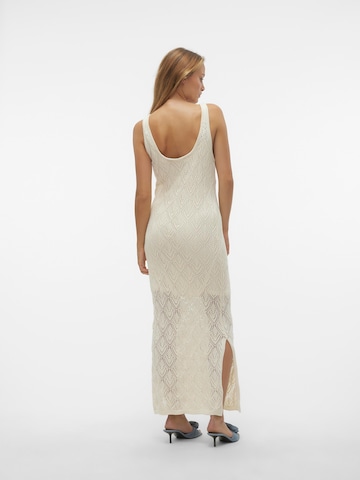 VERO MODA Knitted dress 'Riviera' in Beige