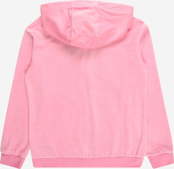 ADIDAS SPORTSWEAR Athletic Zip-Up Hoodie 'Lounge Velour' in Pink