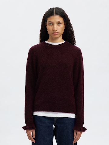 SELECTED Sweater 'SLFLULU' in Purple: front