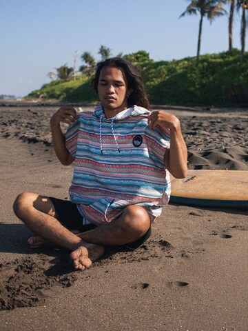woodsandwaves - Albornoz corto 'Surf-Poncho' en Mezcla de colores