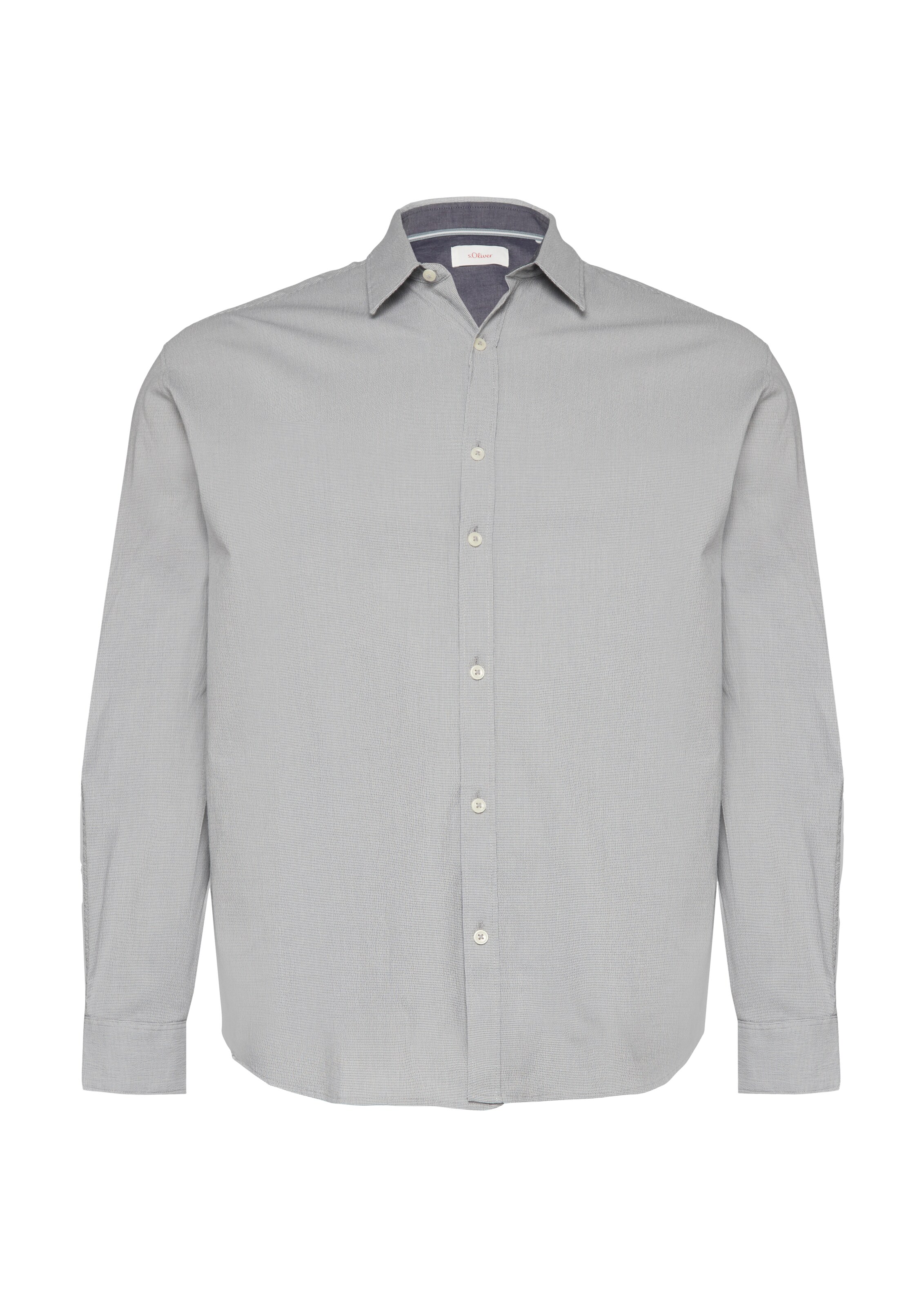 s.Oliver Men Big Sizes Hemd in Weiß: Vorderseite