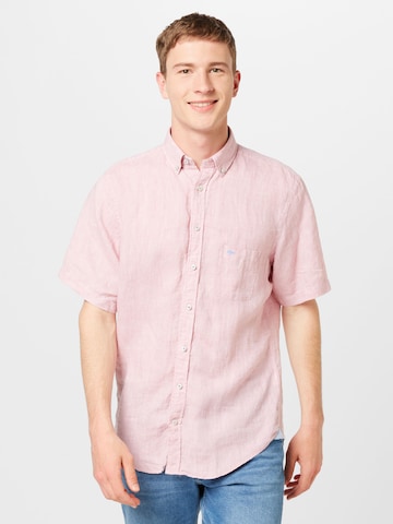 FYNCH-HATTON Regular fit Button Up Shirt in Pink: front