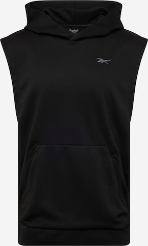 Reebok Sportsweatshirt in Zwart: voorkant