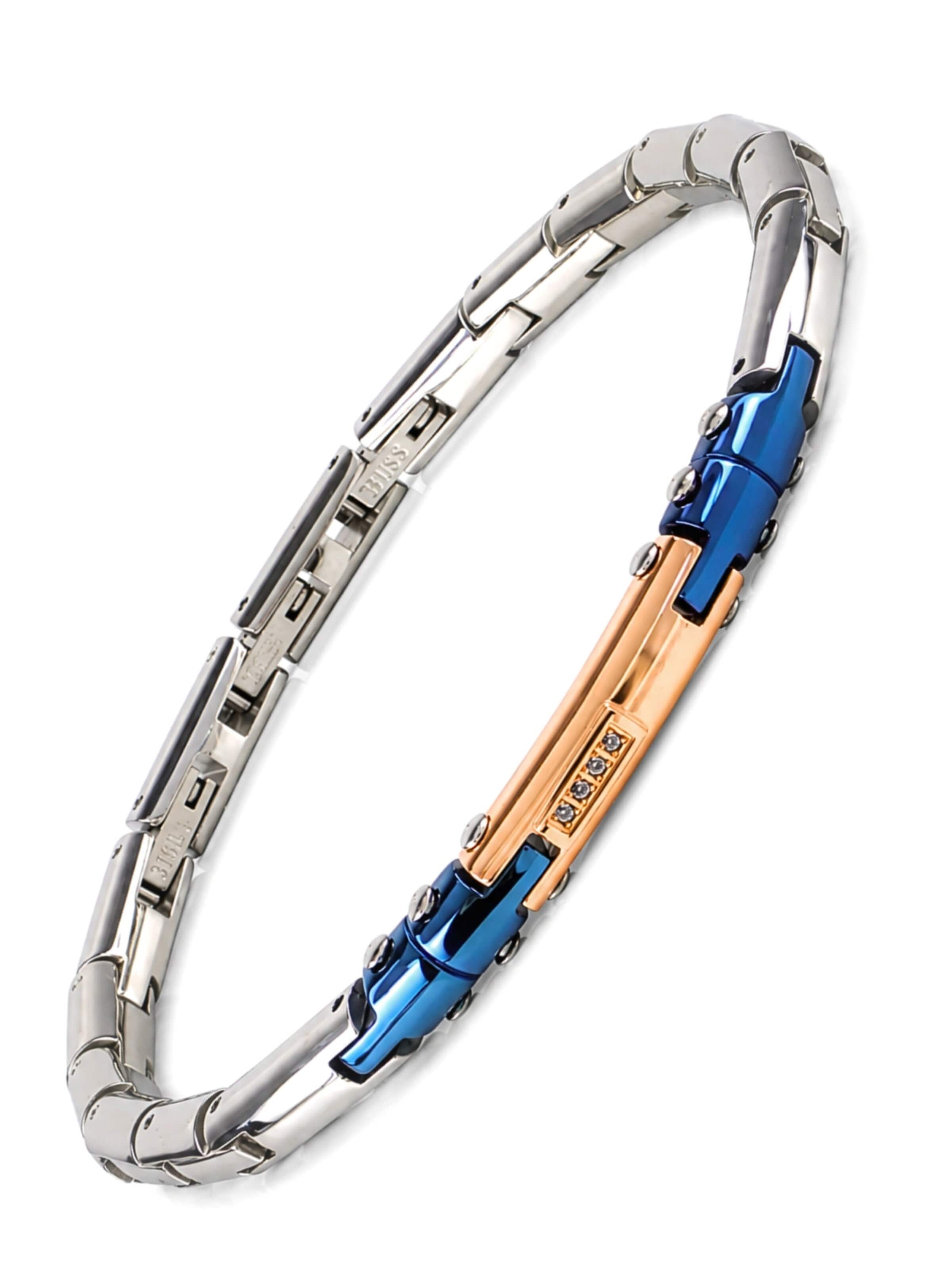 UNIQAL Armband 'DANTE'‌‌‌‌‌‌‌ in Gold: Vorderseite