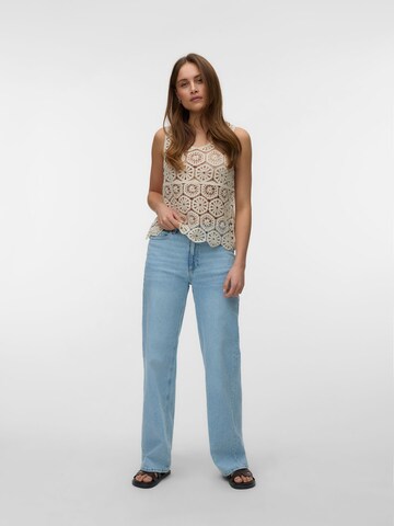 VERO MODA - Top de punto en beige