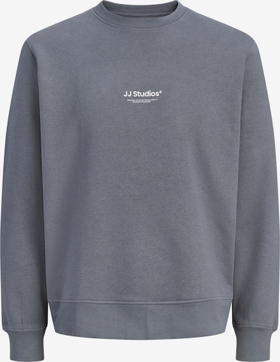 L dydžio Megztinis be užsegimo 'JJESoho' iš JACK & JONES, spalva – bazalto pilka / balta, Prekių apžvalga