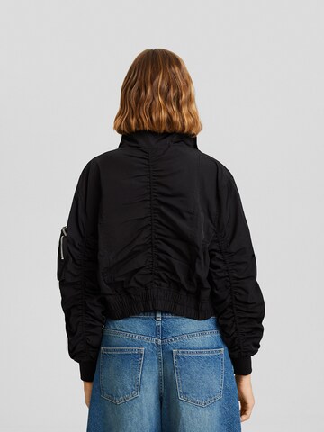 Bershka Between-season jacket in Black