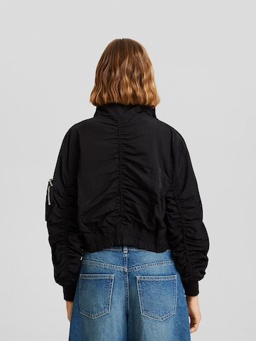 Veste mi-saison Bershka en noir