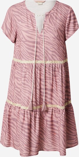 Femi Stories Vestido camisero 'KINA' en beige / lila / altrosa, Vista del producto