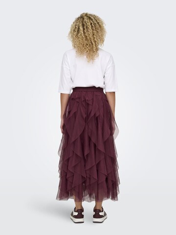 ONLY - Falda 'SKY' en rojo