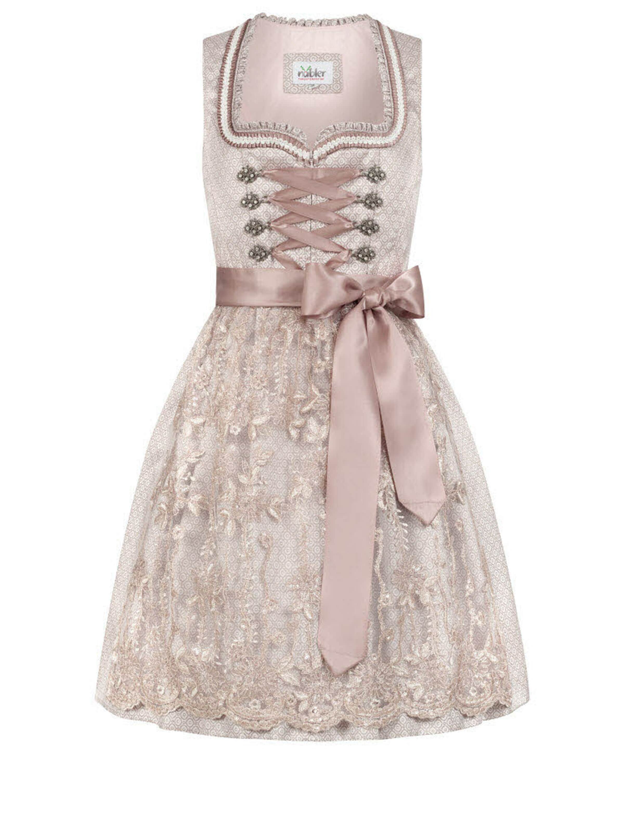 Trachtenhof Nübler Dirndl 'Dirndl mini Tessa' in Beige: front