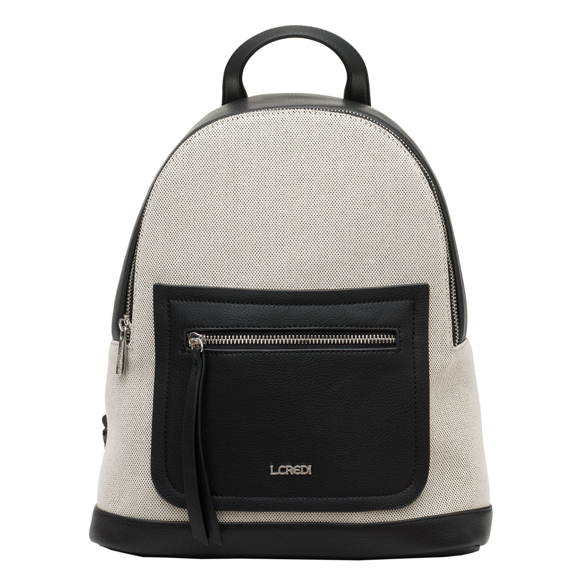L.CREDI Rucksack 'Paola' in Beige: Vorderseite